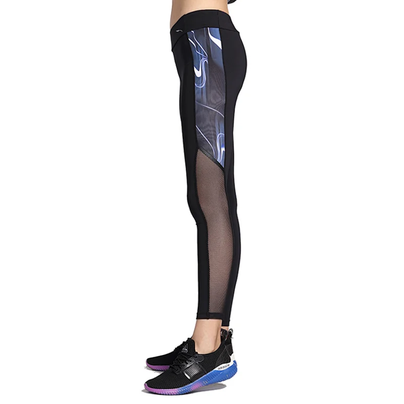 New style lightweight spandex mesh print  design gym pants yoga leggings for women
