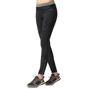 Customized  breathable dry fit spandex gym workout mesh  tights women leggings yoga pants