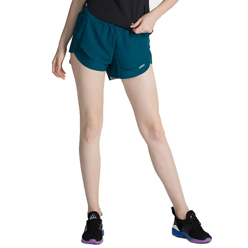 Women black dry fit laser cutting sports short for running ,fitness short