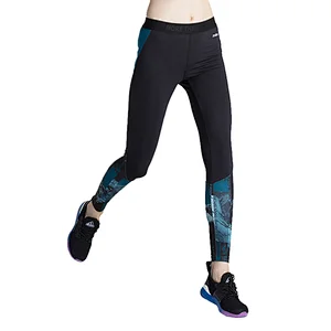 Fashion comfortable spandex  butt lift mixmatch slim fit  custom design print pants women yoga leggings