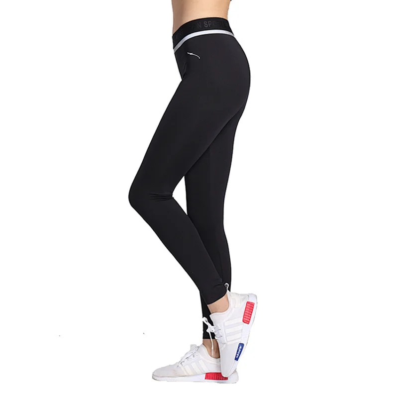 Quick dry spandex waistband  sweat wicking sport workout yoga pants for women