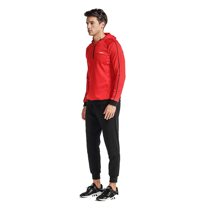 Custom Design Men's 1/4 pullover zip sports long sleeve sweater tops