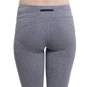 Quick dry spandex  sport workout  sweat wicking women mesh yoga pants  with zip pocket