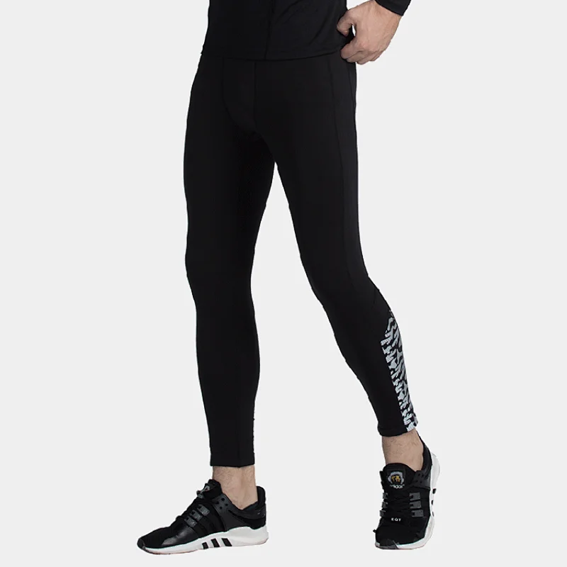 Men's control tech thermal full-length tights Quick-Dry leggings jogging pants