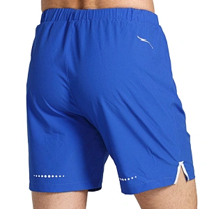 Spandex polyester sport workout summer  flat front active waistband fitness shorts training pants for men