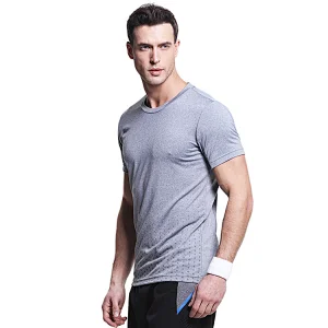 Gym Training Sports quick Dry slim Fit Custom  printing Plain  T Shirt Men