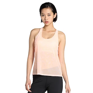 Women mesh sublimation vest  graphic printing yoga running fitness tank active wear tank top Custom logo designed tank topwoman