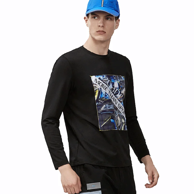 2020 New design casual printed T Shirt Long Sleeve High Quality running fitness Wholesale T Shirt