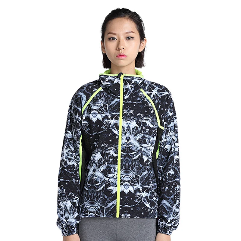 Custom mixmatch women sport running windbreaker casual zipper jackets