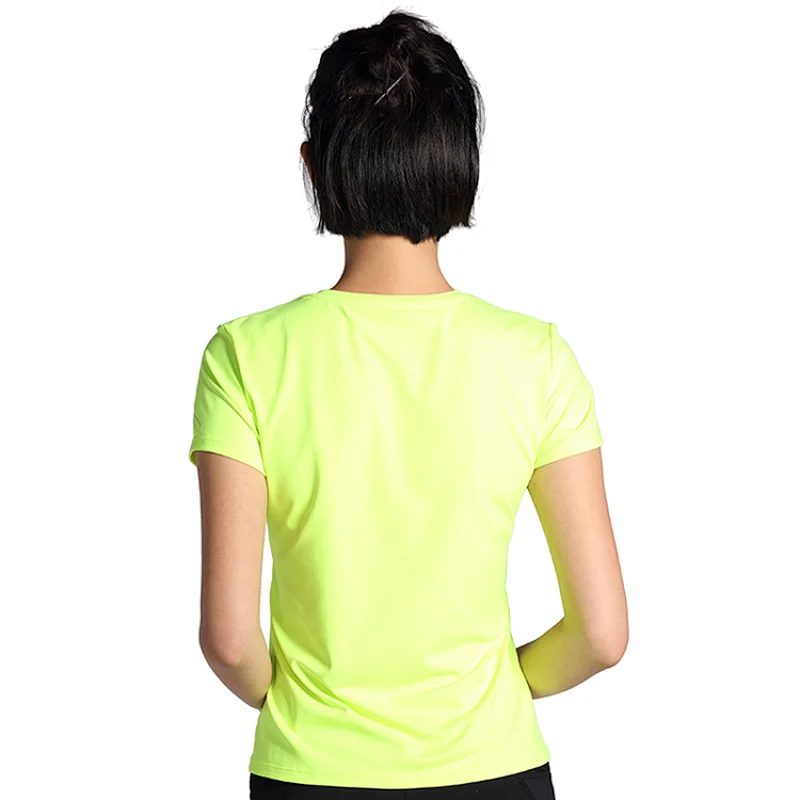 OEM moisture wicking women printing designed plain  basic sports T shirt running dry fit sublimation running shirt