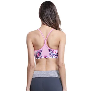 hot sexy ladies sublimation printed yoga top bra women gym pushup mixmatch Strappy Sports Bra