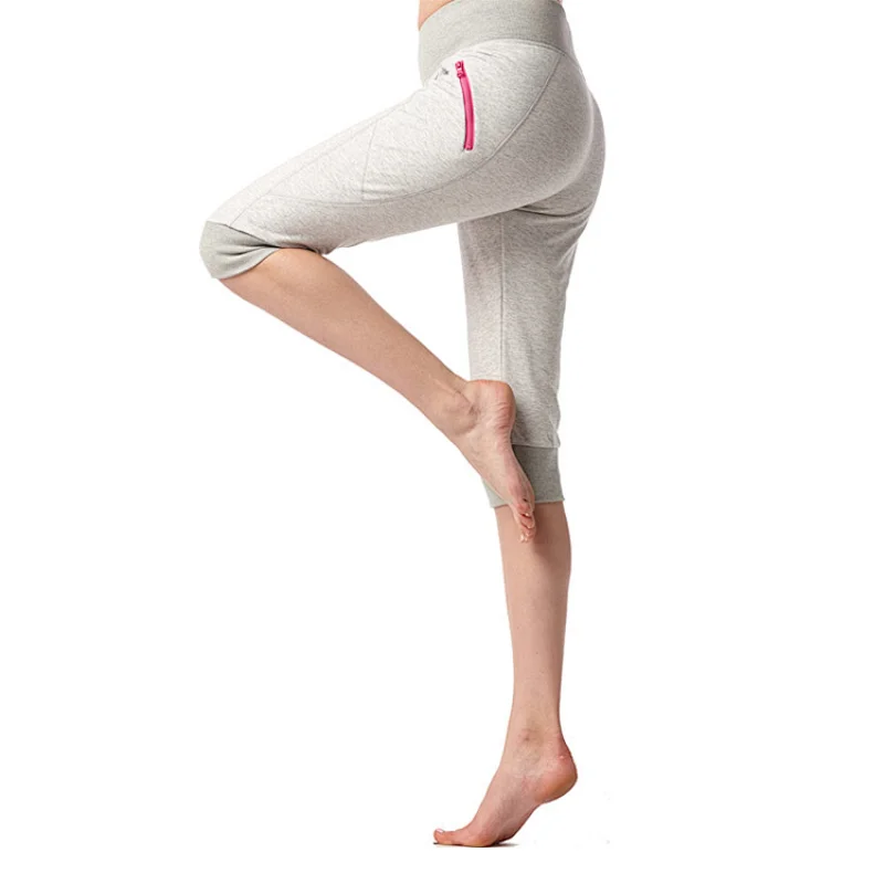 Custom logo oem design private label cotton white yoga pants for women