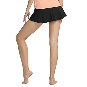 Custom elastic waist stretch  mini tennis skirt lightweight dry-fit golf sport tennis dress women