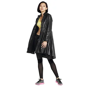 Women new design fashion running street casual long windbreaker jacket