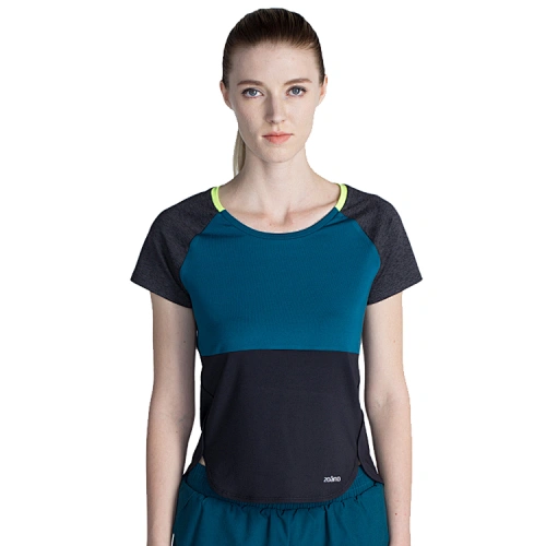 Custom women Designed tee dry fit workout gym running active sportswear fluo summer T shirt