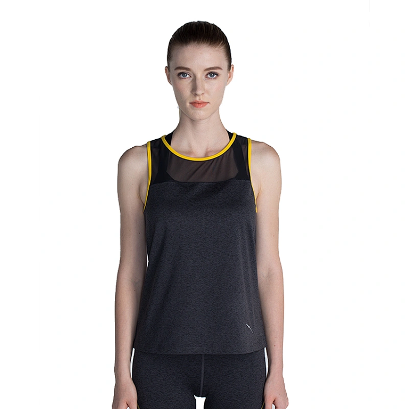 women's high quality gym sports bra mesh yoga tanktopquick dry gym fitness tank top for women Custom logo designed tank topwoman