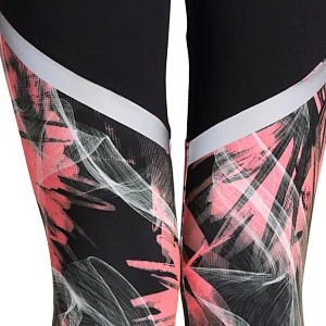 Custom OEM slim original design stretch mixmatch flower print yoga pants  leggings fitness for women