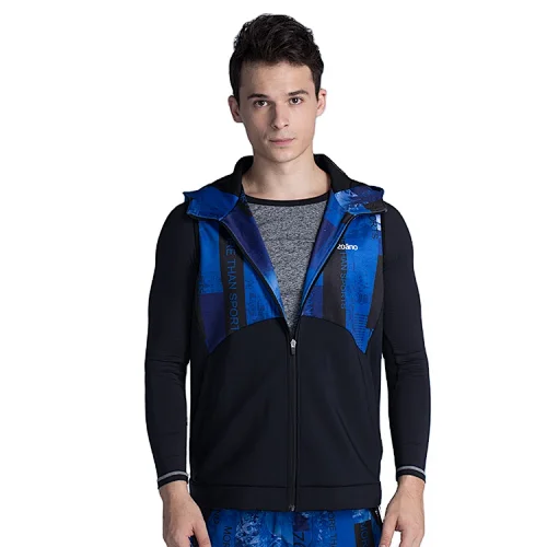 New fashion casual zip  men  hoodie vest