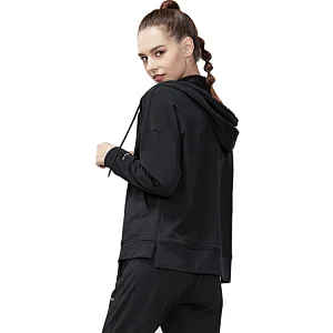 Breathable Quick Dry women's  white Hoody  Fitness Wear Outdoor Running Sports jacket