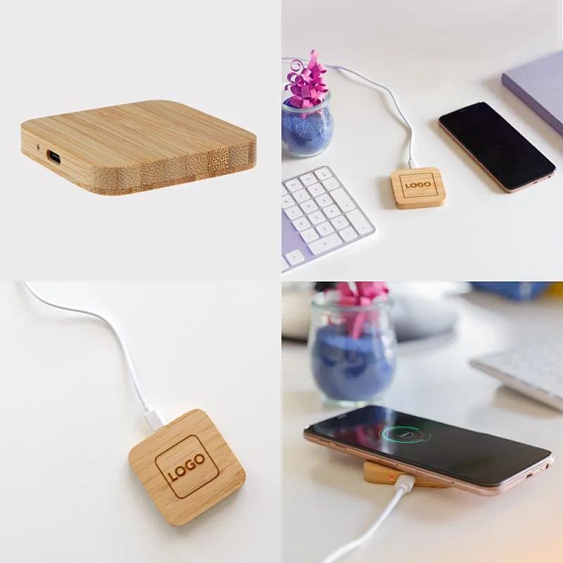 Eco-friendly Bamboo 15W Fast Wireless Charger , - ZOGI HK Limited