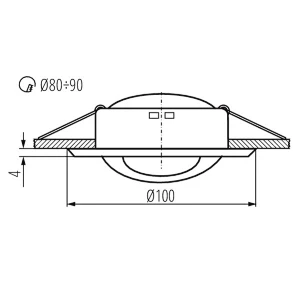 Spotlight Fitting Moveable Eye Shape
