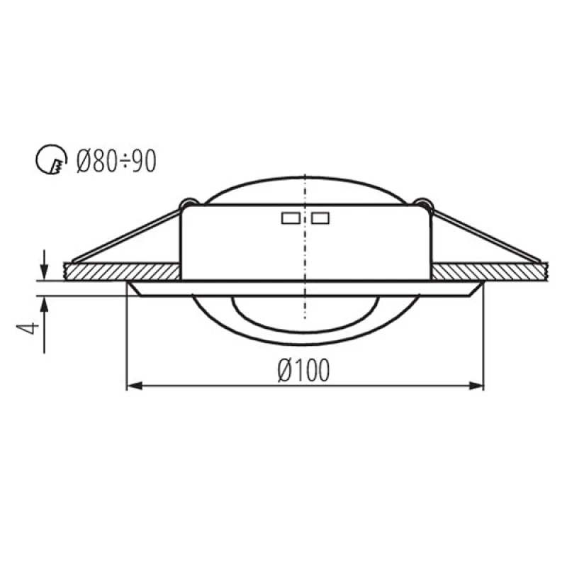 Spotlight Fitting Moveable Eye Shape