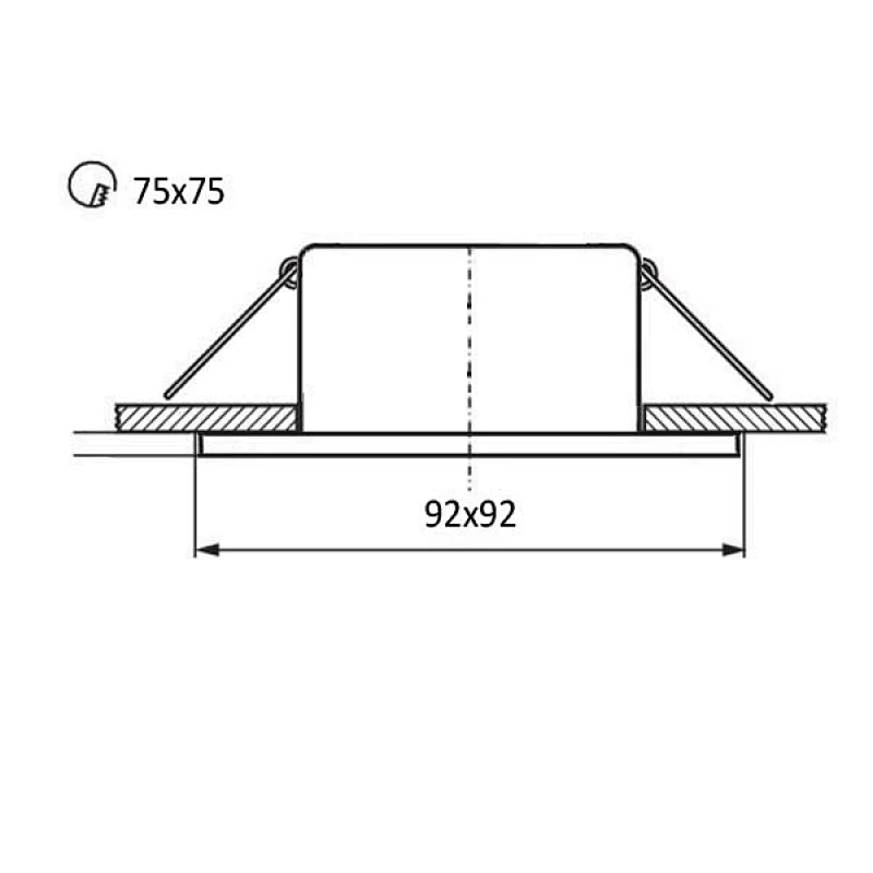 1-head Recessed Light Frame