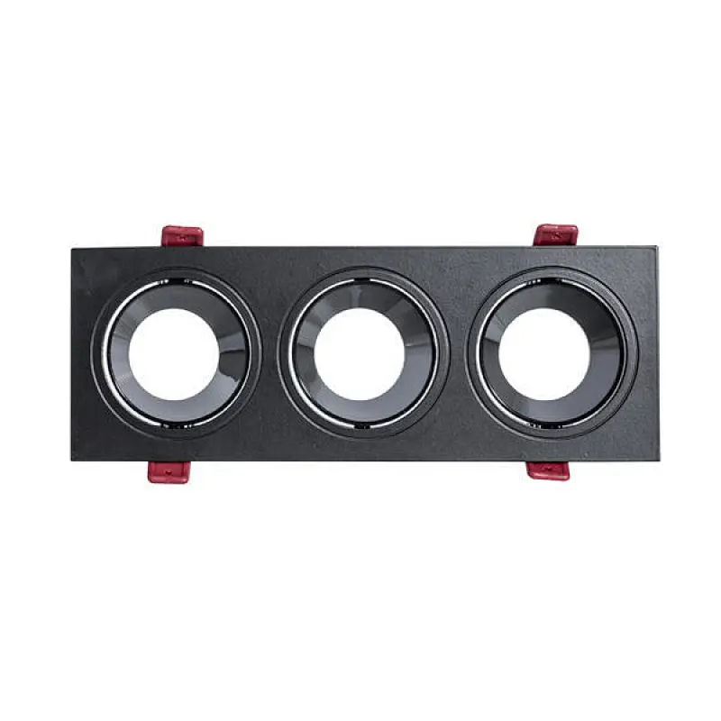 3-head Recessed Light Frame