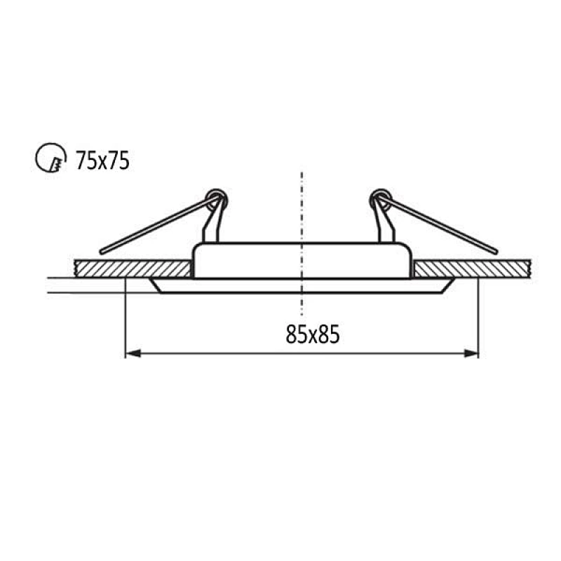 Recessed Down Light Square