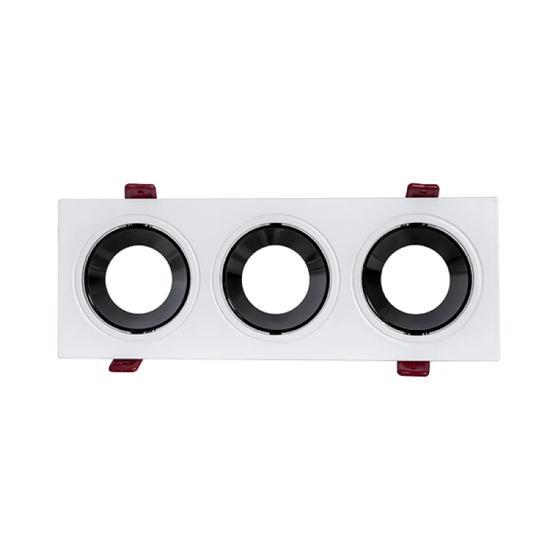 3-head Recessed Light Frame