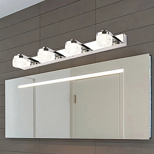 vanity cabinet mirror lamp with glass shade