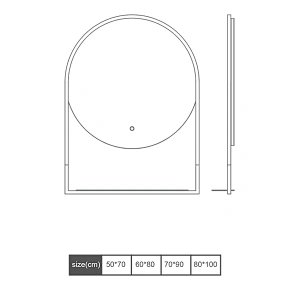 LED Bathroom Mirror M2020（R）