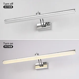 LED Picture Light with long acrylic shade