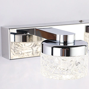 vanity cabinet mirror lamp with glass shade
