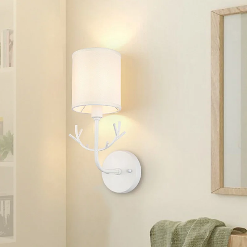 LED Wall Lamp with Fabric Shade
