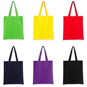 Wholesale custom logo printed natural cotton canvas promotion shopping bag