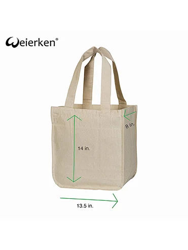New recycle Light Weight Cotton Canvas Tote Bag