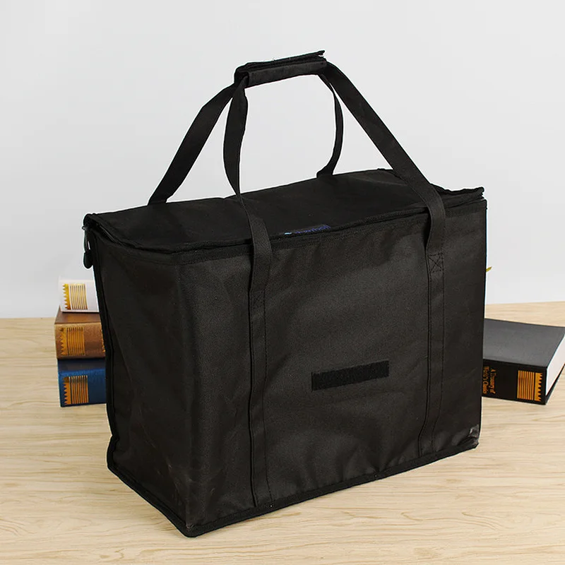 durable waterproof waxed adult printed cooler canvas bag for lunch
