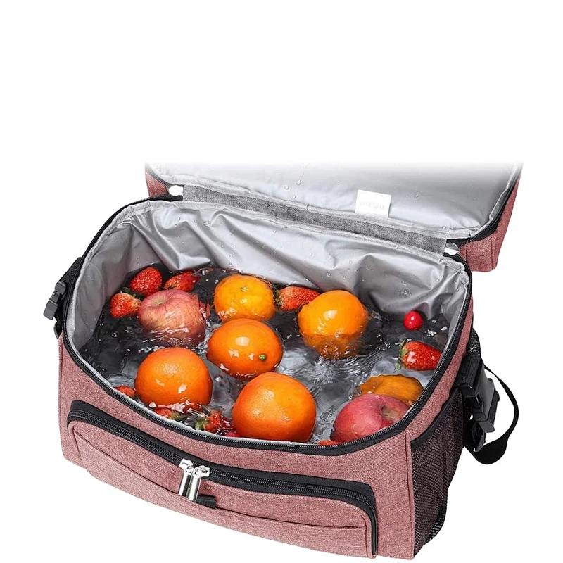 sublimation printing quality large fabric ice wine pvc insulated lunch cooler bag for women custom