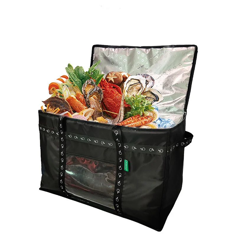 Large GRS Pizza Food To Go Storage Insulated Lunch Delivery Food Cooler Bag Insulated For Picnic School Party