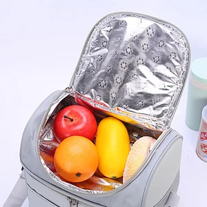 business heated customised organinc cotton thermal adult lunch bag