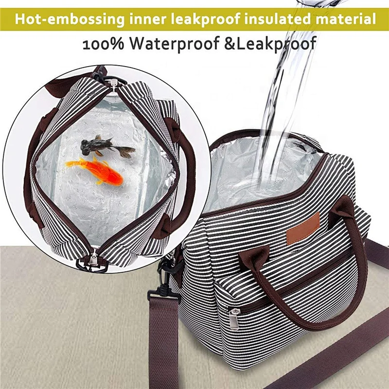Adjustable Shoulder Strap Leakproof Cooler Bag Insulated