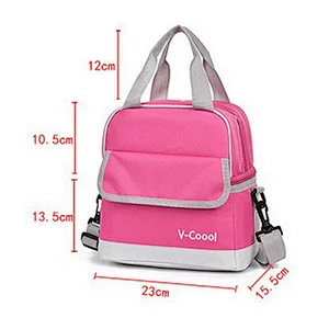 2020 promotional small ice cooler insulated pink lunch bag with private logo