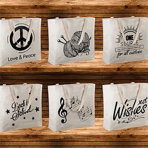 Custom Reusable Canvas Bag Blank Tote Bag Cotton