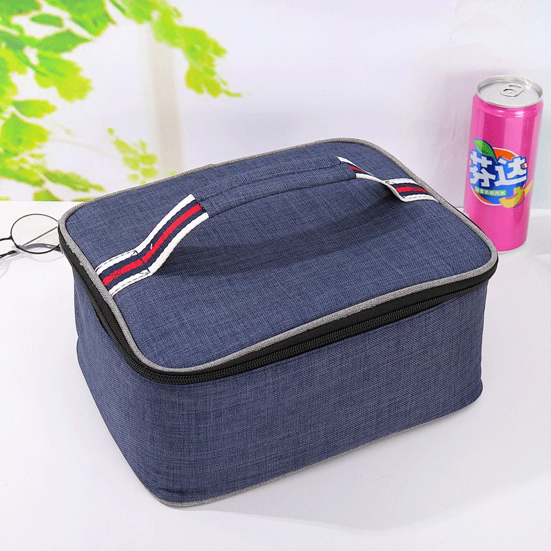 double-layer fashion storage square floral  cooler bag for breastmilk