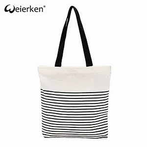 Simple Design Women Handbags Cotton Canvas Tote Bag