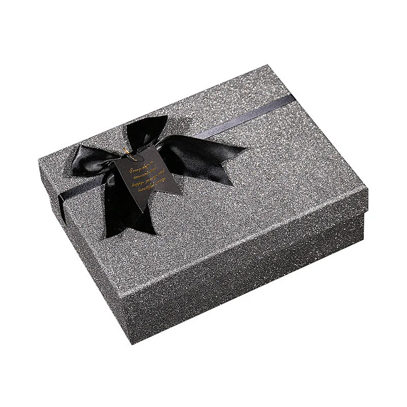 Black Linen Paper Box
