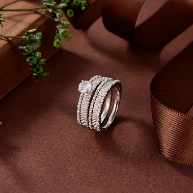 silver opal ring