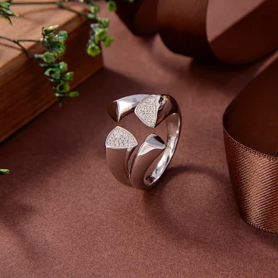 silver heart ring