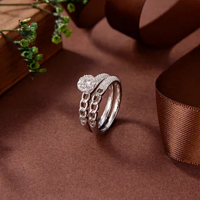 silver diamond ring mens